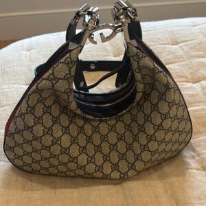 Gucci Beige and Black Shoulder Bag